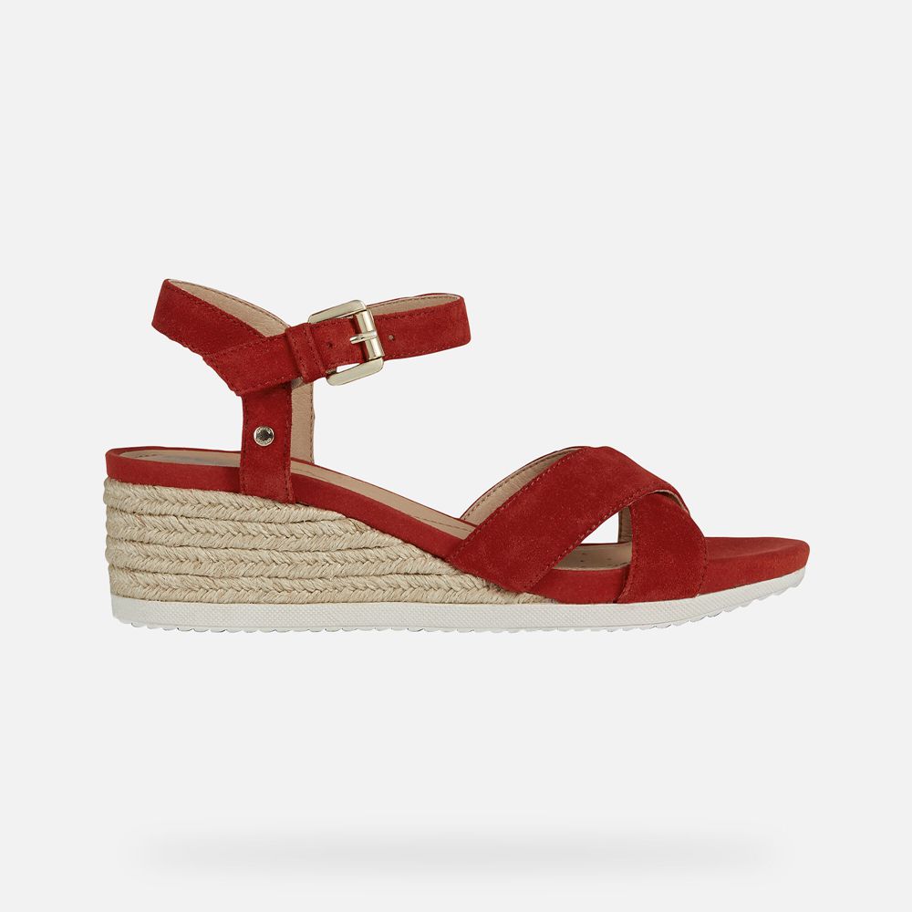 Sandales Geox Ischia - Rouge - Femme 845706-HBW